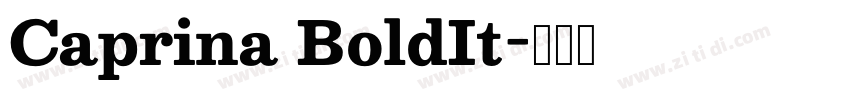 Caprina BoldIt字体转换